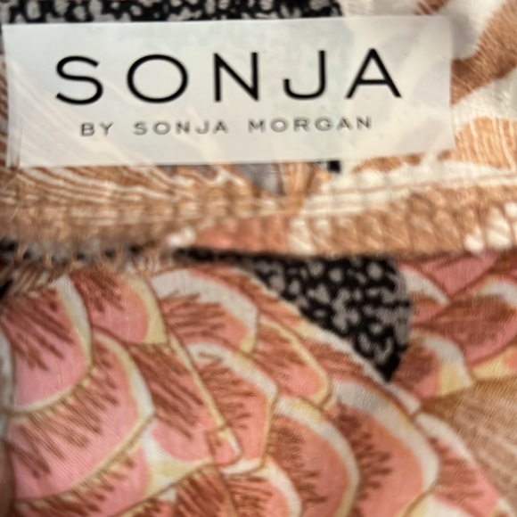 Sonja by Sonja Morgan Mystical Floral tie Ruffle Dress Size S - Picture 14 of 15